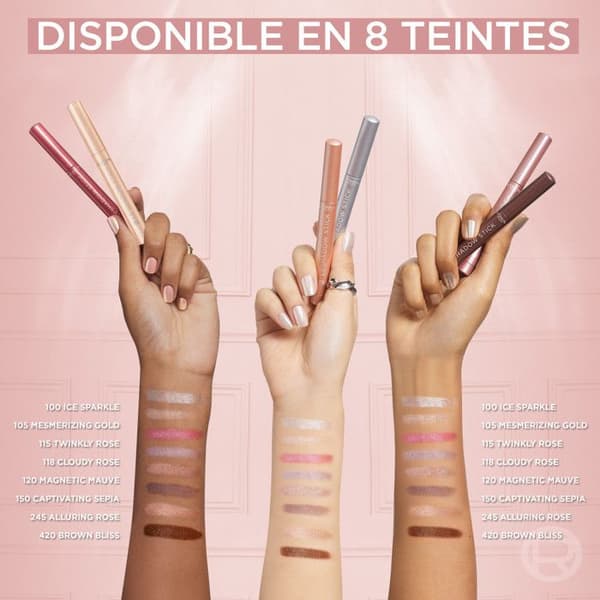 L'Oréal Paris Shadow Stick Crayon ögonskugga multi-användning T118 118 MOLNIG ROSA