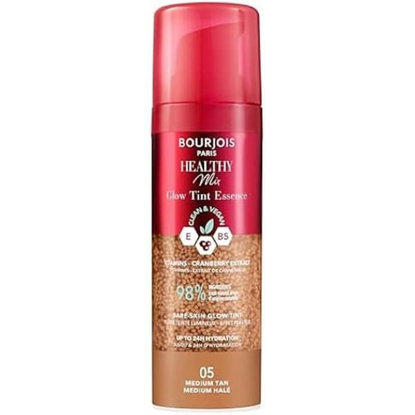 Foundation - BOURJOIS - Healthy Mix Glow Tint Essence - 30 ml - 05 Medium Fonce - 24h Hydration 05 Medium Mörk