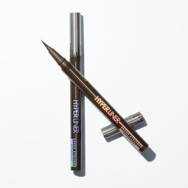Øjenliner - CATRICE - Hyper Liner Brush Vandfast - 20 Dark Mocca - Vandfast - Vegansk 20 Mörk Mocca