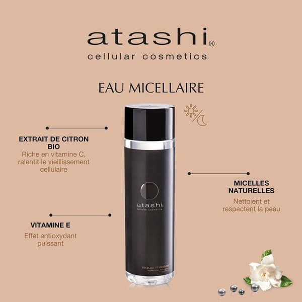 Micellivesi - Atashi - PT0905ES0006 - 250 ml - Luonnolliset ainesosat - C-vitamiini
