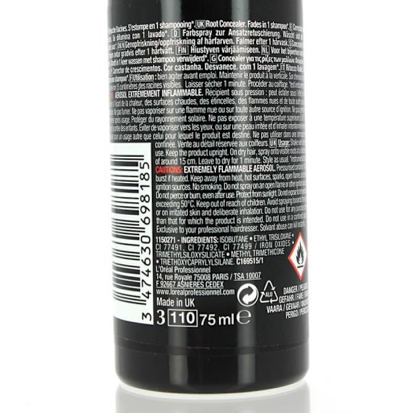 Direktfärgning - L'Oréal Professionnel - Hair Touch Up - Spray - Brun - 75ml Brun