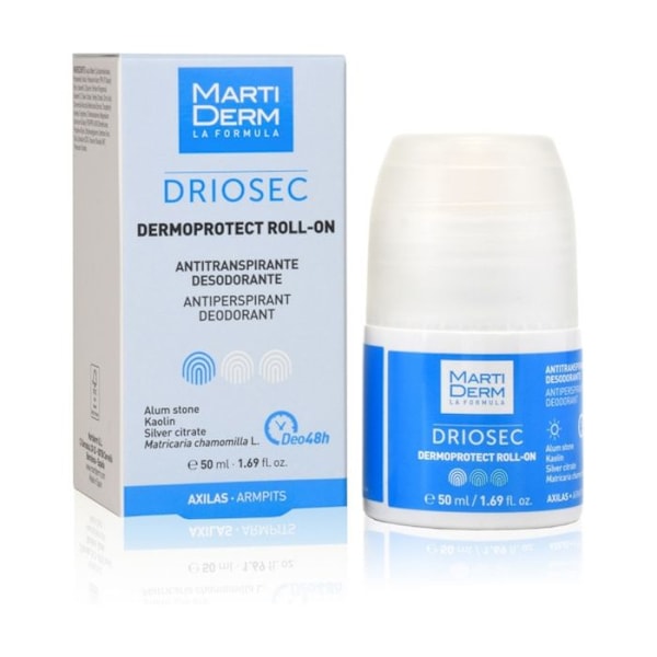 Deodorant - MartiDerm - Driosec - Roll-On 50ml - Anti-transpirant - Icke irriterande - Färgar inte av