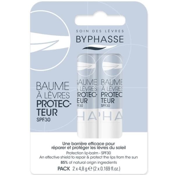 Byphasse - Set med 2 Skyddande Läppbalsam - 2x4,8g