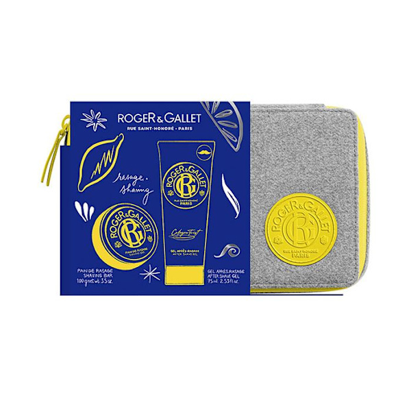 Roger & Gallet Coffret Vanity Kolon Twist Rakhyvningsbröd 100 g och dess After-Shave Gel 75 ml