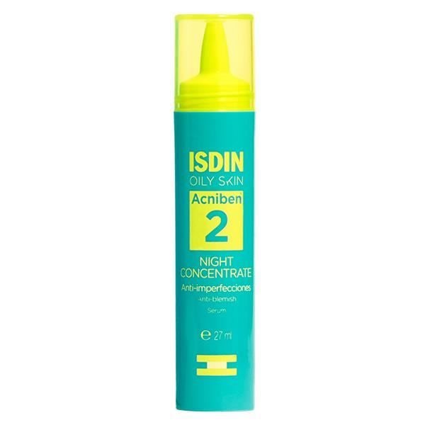 Nattserum mot fläckar - ISDIN - Acniben® Night Concentrate - Retinaldehyd - Zink PCA - Niacinamid
