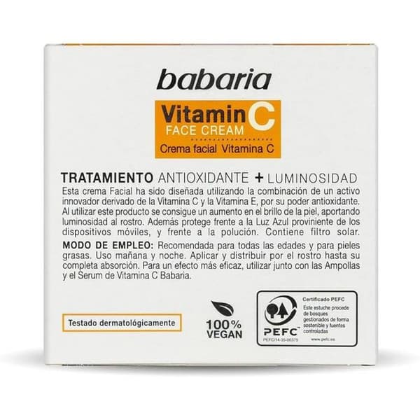 BABARIA - Ansigtscreme med vitamin C 50 ml creme