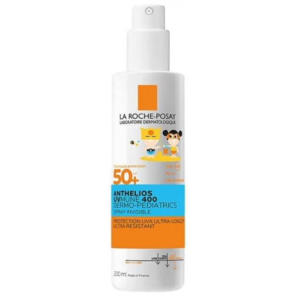La Roche-Posay Anthelios Invisible Sun Cream Spray för barn Dermo-Pediatrics Spf50+ Doftfri 200 ml