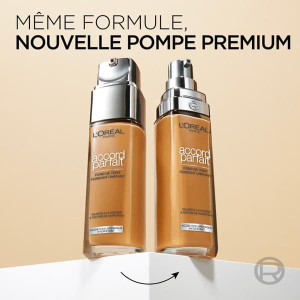 Foundation - L'OREAL PARIS - Accord Perfect - 4.5N TrueBeige - 30 ml - Skræddersyet samlende Beige