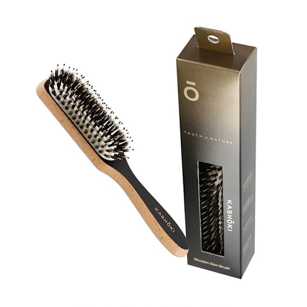 Kashōki Hårborste Touch Of Nature Slim - träutrensande borste