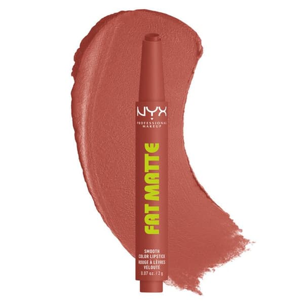 NYX Professional Makeup Fat Matte Läppstift Mat Creamy Rosa Klänning ROSE ROBE