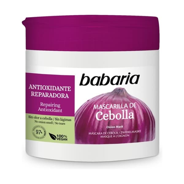 Hårmask - Babaria - Lök - 400 ml - Antioxidant - Färgskydd