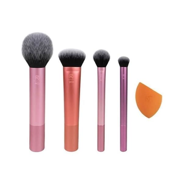 Makeup kit - Real Techniques - Everyday Essentials - 5 produkter - Rosa färg - 2020 Ros