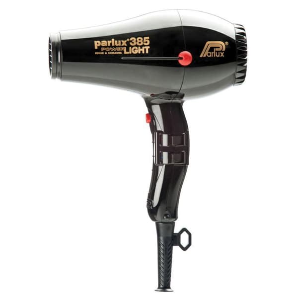 PARLUX hårtørrer - 385 Power Light ionisk og keramisk - Luftstrøm 79 m/t - 2150 W - Sort Sort
