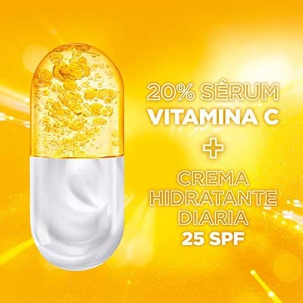 Ansiktsserum - GARNIER - Upplysande - 20% Vitamin C - SPF25 - Icke klibbig