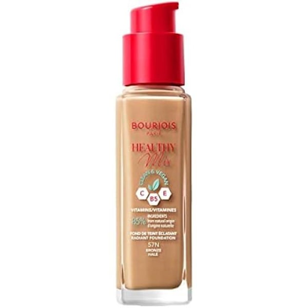 Foundation - BOURJOIS - HEALTHY MIX - 30ml - Bronsfärg - Alla hudtyper brons