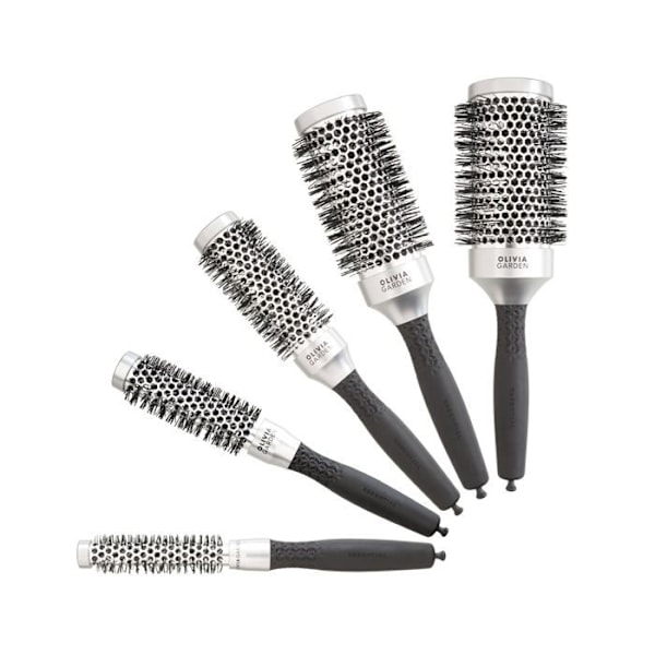 Borst - OLIVIA GARDEN - Essential Blowout Classic - Exceptionell volym - Färg silver - För vuxna Silver