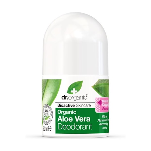 Deodorant Roll On - Dr Organic - Aloe Vera - 50ml - Utan alkohol - Unisex