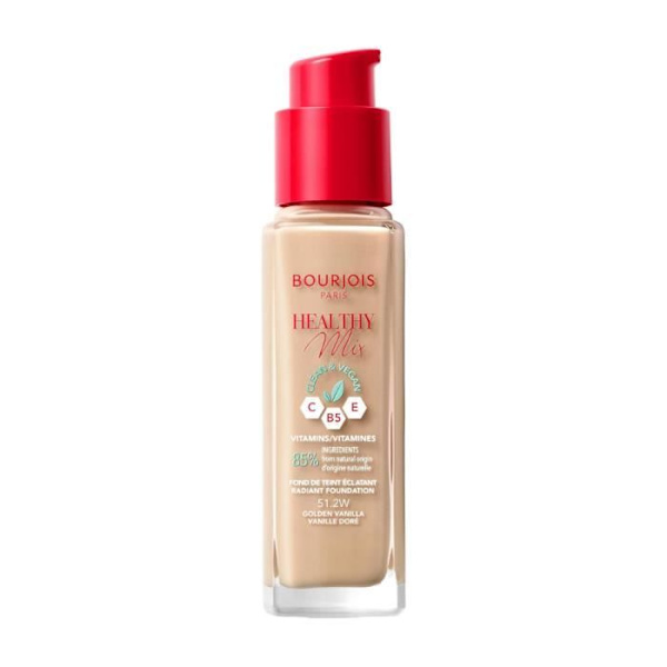 Bourjois Healthy Mix Clean and Vegan Foundation 30ml - 51,2W Golden Vanilla