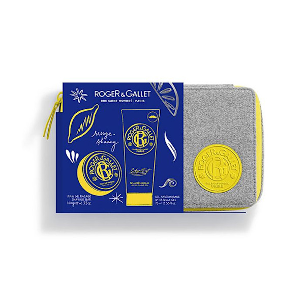 Roger & Gallet Coffret Vanity Kolon Twist Rakhyvningsbröd 100 g och dess After-Shave Gel 75 ml