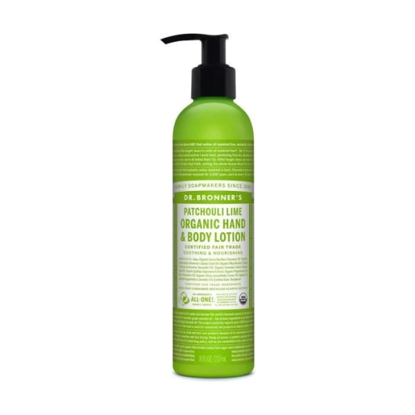 Dr. Bronners+Patchouli &amp; Lime Body Lotion 237 ml