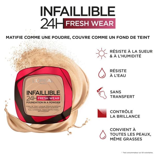 L'Oréal Paris Infaillible 24H Pudderfoundation 140 Neutral 9g Neutral