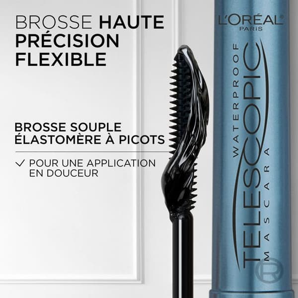 L'Oréal Paris Mascara Telescopic Noir Vattentät 8.4ml Svart