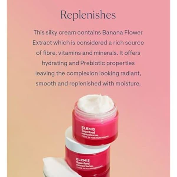 Nattkräm - ELEMIS - Midnatt ansiktsvård - Prebiotisk - Antioxidant - 50 ml