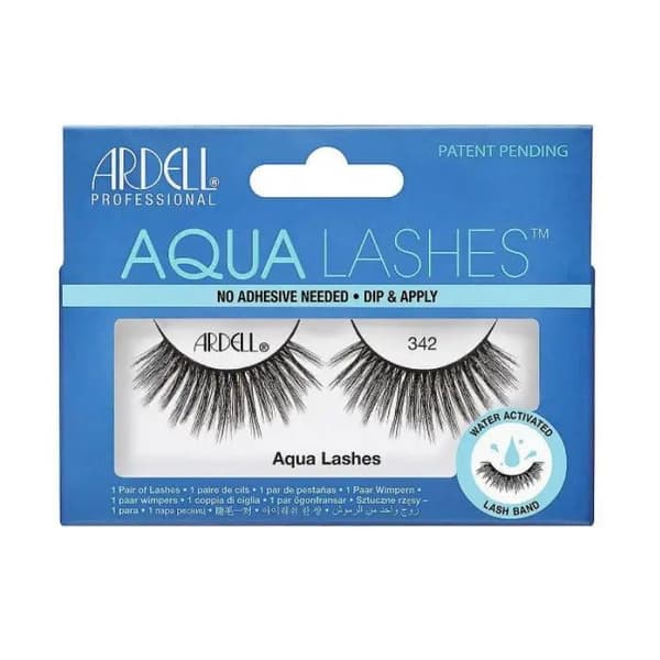 Valesilmäkset - Ardell - Aqua Lashes 342 - Musta - Nopea sovitus - Ilman liimaa Sort
