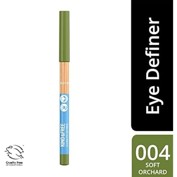 Rimmel Eye Pencil - Kind & Free - Soft Orchard - Rik och intensiv färg - 100 % vegansk formel Mjuk fruktträdgård