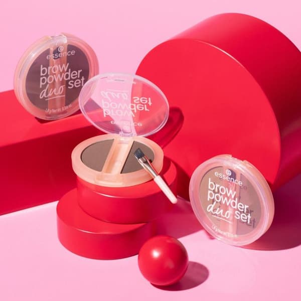 Essence - Puder för ögonbryn Brow Powder Duo Set - 02 Medium 02 Medium