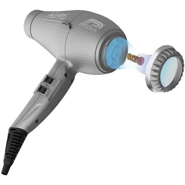 Hårtork - PARLUX - Alyon - Luftflöde 84 m3/h - Luftjonisator - 2250 W - Grå Grå