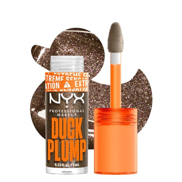 NYX Professional Makeup Gloss Duck Plump repulpant ja kimalteleva Onyx-Pected Onyx-Förväntad