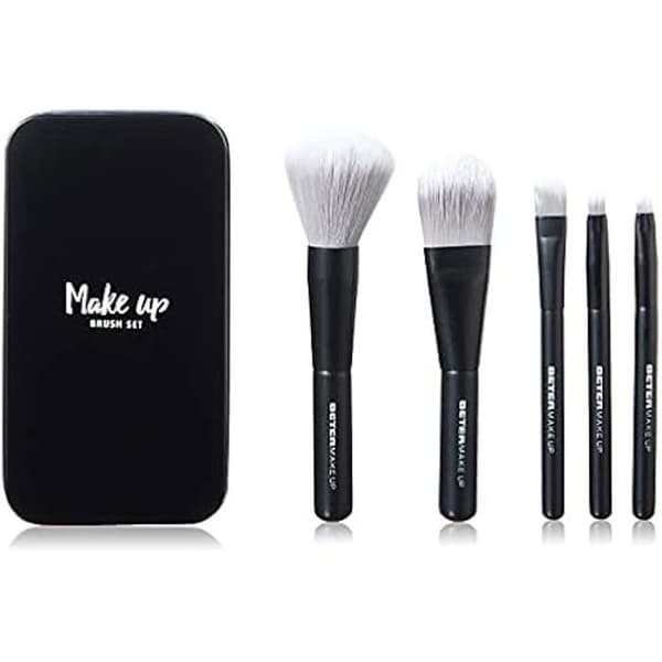 Makeup kit - BETER - Black Edition - 5 borstar - Unisex - Flerfärgad mångfärgad