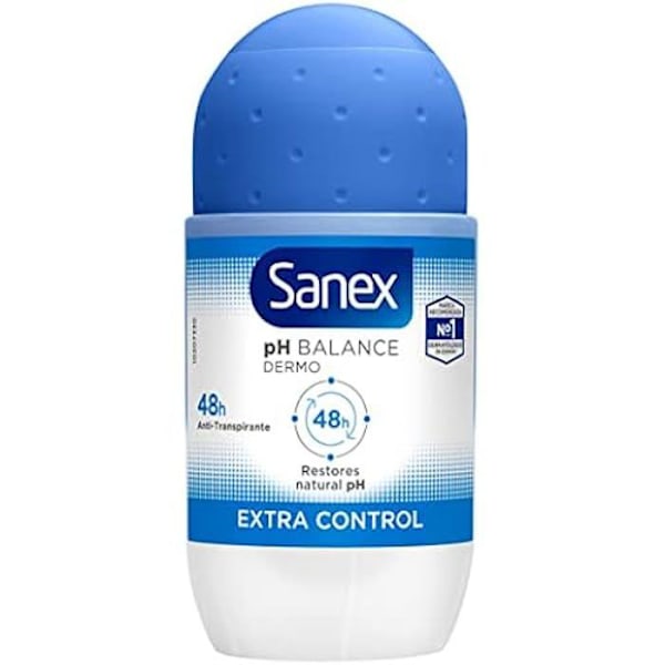 Sanex Roll-on Dermo Extra Control, 50 ml, förpackning om 6