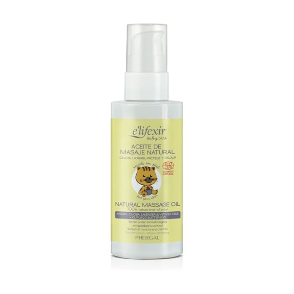 Naturlig Massageolja - ELIFEXIR - BABY CARE - 125 ML - Vit - Blandad - Vuxen Vit