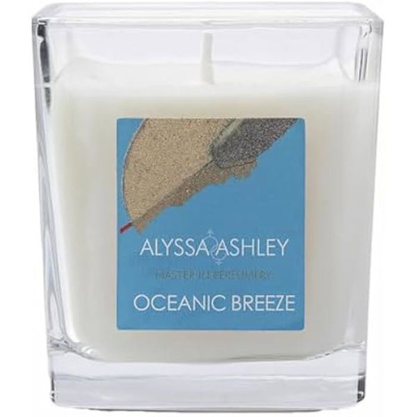 Doftljus - ALYSSA ASHLEY - Oceanic Breeze - 145 g - Flerfärgat - Glas Flerfärgad