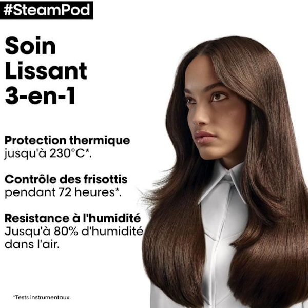 Professionell utjämningsbehandling för Steampod L'Oréal Professionnel - Termoskyddande behandling berikad med Alpha-silan -50ml
