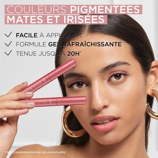 L'Oréal Paris Shadow Stick Crayon ögonskugga multi-användning T118 118 MOLNIG ROSA