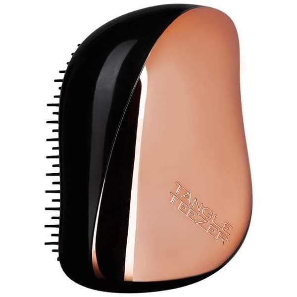 Tangle Teezer - Compact Styler - Guld - Svart (Krom) - Ergonomisk Eller, Noir (Chrome)