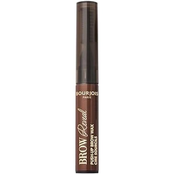 Ögonbrynsvax - BOURJOIS - Brow Reveal Push-Up - 03 Medium Brown - Vattentät - 3 i 1 applikator 03 - Mellanbrun