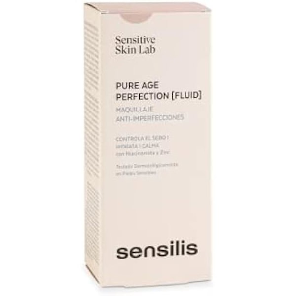 Foundation - SENSILIS - Sensilis Pure Age Perfection - 8 timmars användning - Anti-imperfektioner - Fet hud Medium hudton
