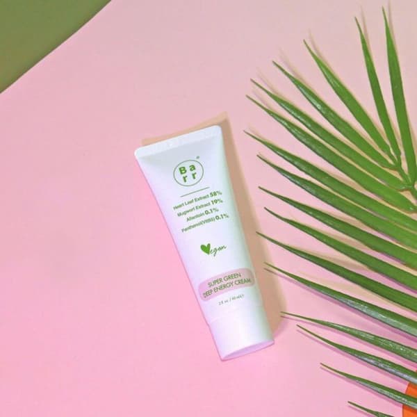 Fuktighetskräm Ansikte - BARR - Super Green Deep Energy - 60 ml - Vegansk - Känslig Hy