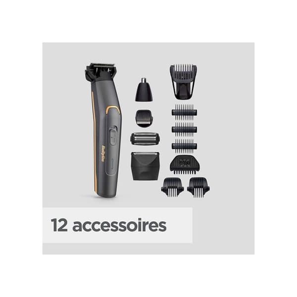 Tondeuse mans Babyliss MT987E Tondeuse multi användningar Graphite Precision 12 i 1