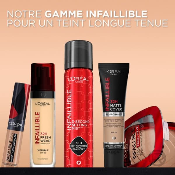 L'OREAL PARIS INFAILLIBLE foundation - Långvarig 32h - Amber beige