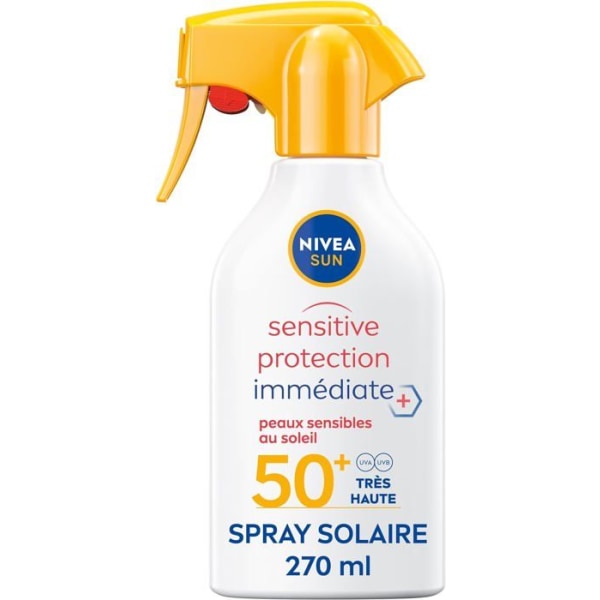 NIVEA SUN Sensitive Sun Spray Omedelbart skydd Sensitive Skin SPF 50+ 270 ml