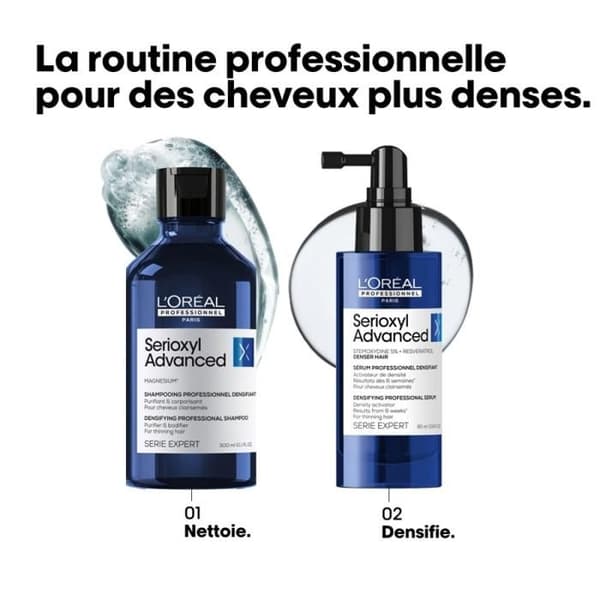 L'Oréal Professionnel Paris - Tiivistävä Shampoo Serioxyl Advanced - 300ml, 500ml, 1,5L