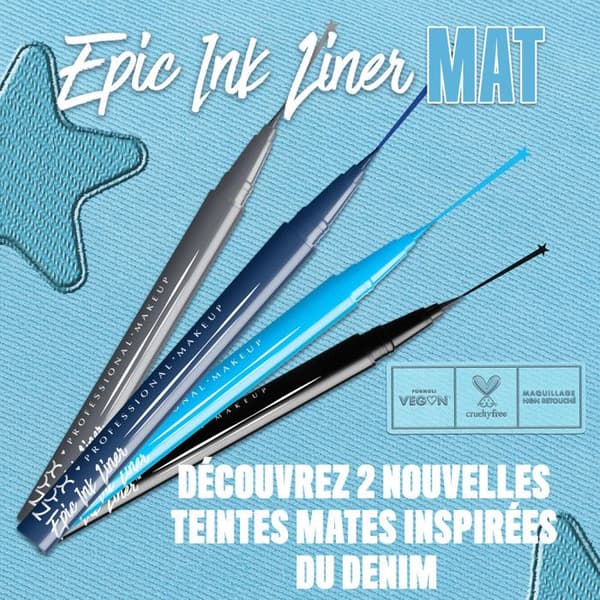 NYX Professional Makeup Epic Ink Eyeliner Glitz FLASHY FLARE FLASHY FLARE