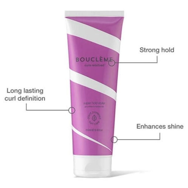 Gel Coiffant - BOUCLEME - Super Hold Styler - 250ml - Stark Håll - Definierade Lockar