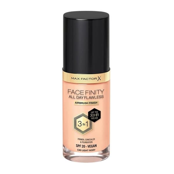 Foundation - MAX FACTOR - Facefinity - C40 Ivoire Clair - 30ml - Långvarig 3 i 1 C40 Ljust Ivoire