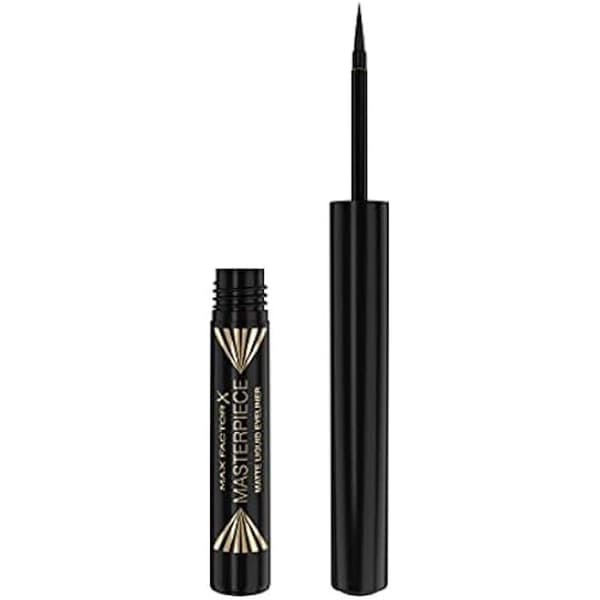 Silmänrajaus - MAX FACTOR - Masterpiece - Musta - Mattapinta - Vedenkestävä Svart
